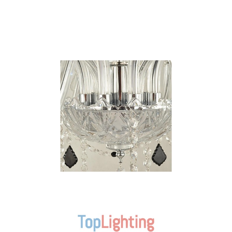 Modern Contemporary Crystal Glass Chandelier