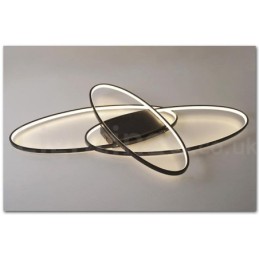 Dimmable Oval Modern Comtemporary Alumilium Ceiling Light Flush Mount Lamp for Living Room Bed Room Also Can Be Used As Wall Light