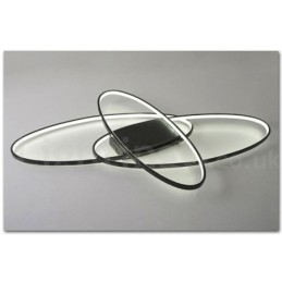 Dimmable Oval Modern Comtemporary Alumilium Ceiling Light Flush Mount Lamp for Living Room Bed Room Also Can Be Used As Wall Light