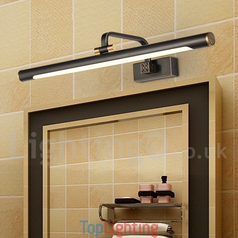 IPMirror Lamp Bathroom Lights Pure Brass Wall Lights with Acrylic Shade Make up Lighting