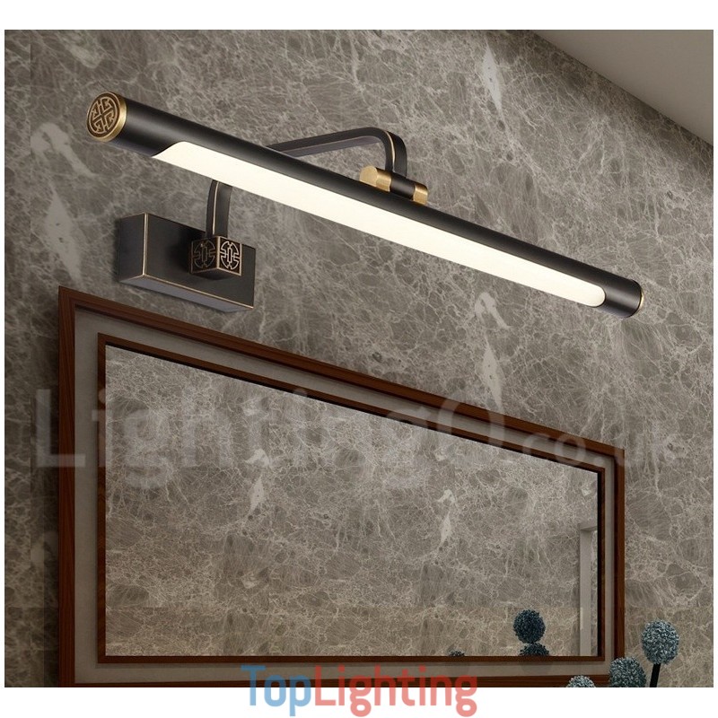 IPMirror Lamp Bathroom Lights Pure Brass Wall Lights with Acrylic Shade Make up Lighting