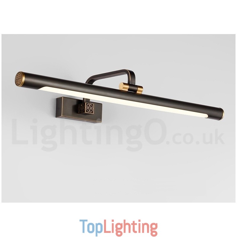 IPMirror Lamp Bathroom Lights Pure Brass Wall Lights with Acrylic Shade Make up Lighting