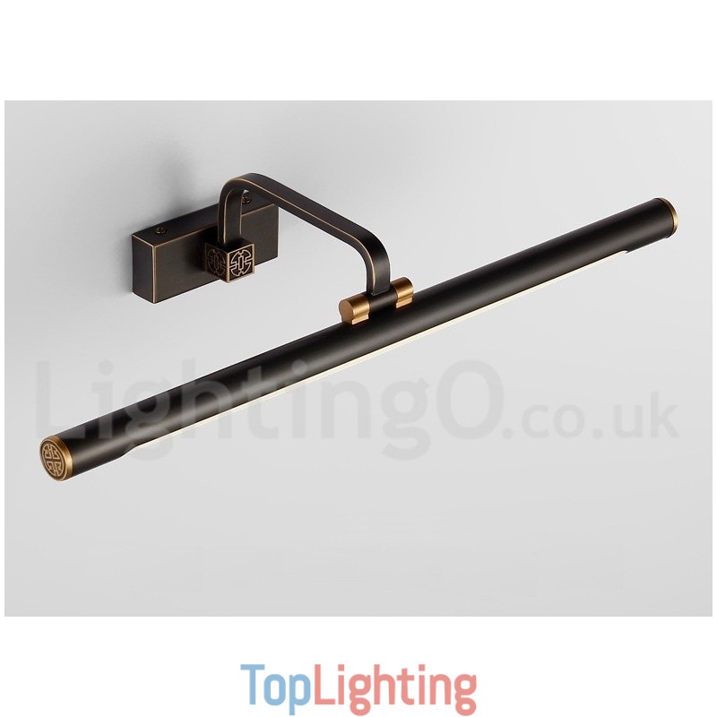 IPMirror Lamp Bathroom Lights Pure Brass Wall Lights with Acrylic Shade Make up Lighting