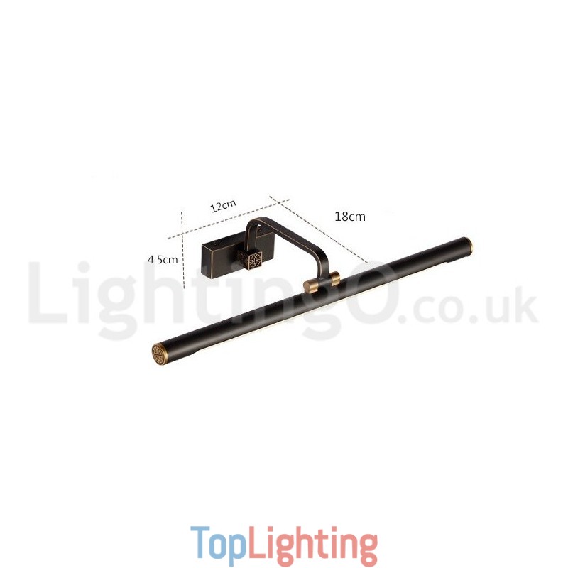 IPMirror Lamp Bathroom Lights Pure Brass Wall Lights with Acrylic Shade Make up Lighting