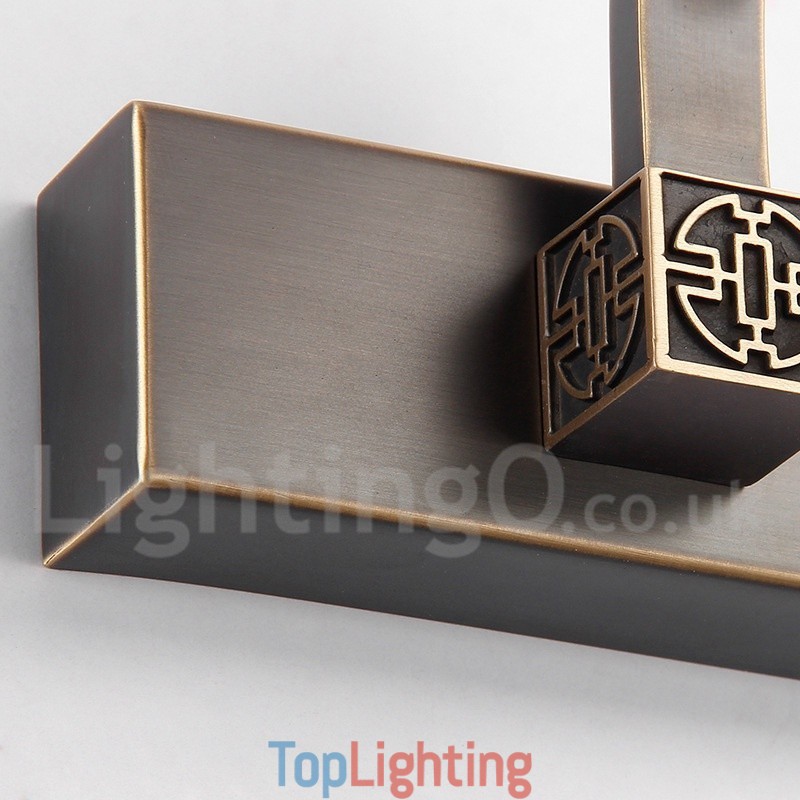 IPMirror Lamp Bathroom Lights Pure Brass Wall Lights with Acrylic Shade Make up Lighting