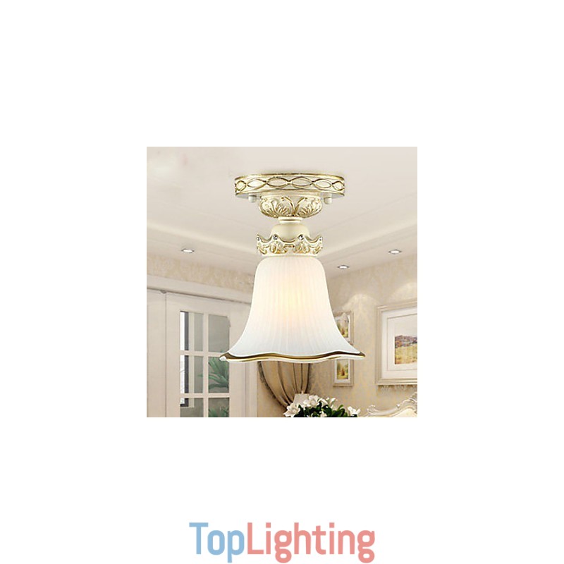 Europe Type Resin Glass Dome Light Sweet To Absorb Dome Light Lamp