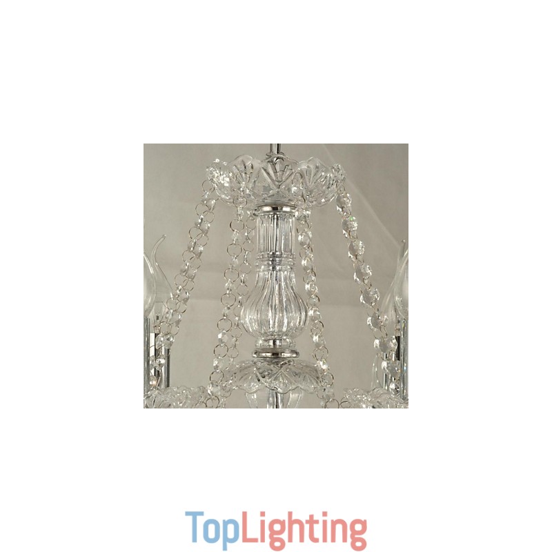 Modern Contemporary Crystal Glass Chandelier