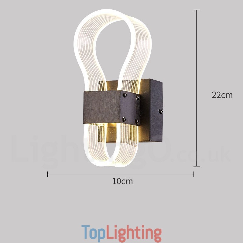 Modern Wall Light with Acrylic Shade for Bedroom Corridor Aisle