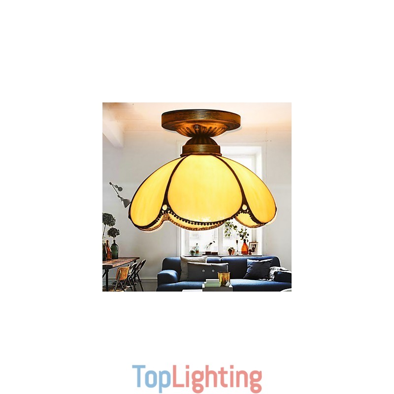Europe Type Restoring Ancient Ways Is Contracted And Creative Arts Bending Absorb Dome Light Lamp