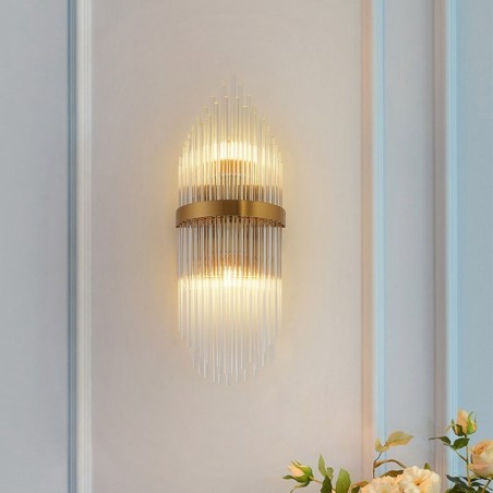 Modern Luxury K9 Crystal Wall Light with Crystal Shade Modern Luxury K9 Crystal Wall Light with Crystal Shade
