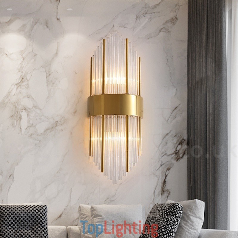 Modern Luxury K9 Crystal Wall Light with Crystal Shade
