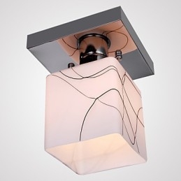 Modern Contemporary Mini Style Electroplated Metal Flush Mount