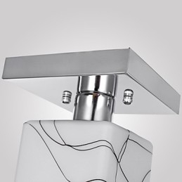 Modern Contemporary Mini Style Electroplated Metal Flush Mount