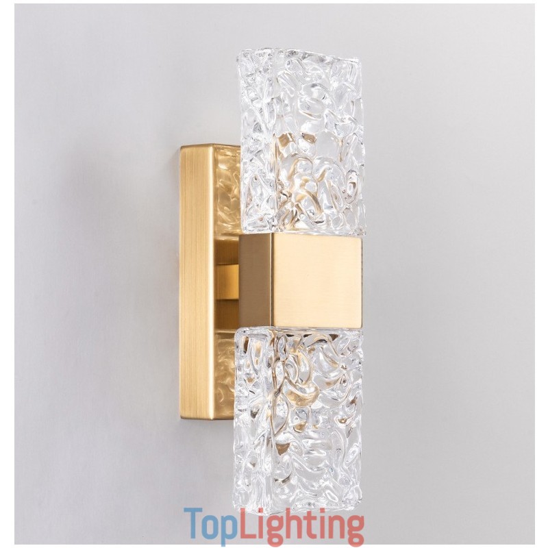 Modern Crystal Flush Mount Wall Light for Bedside Porch Aisle Living Room Bedroom Study