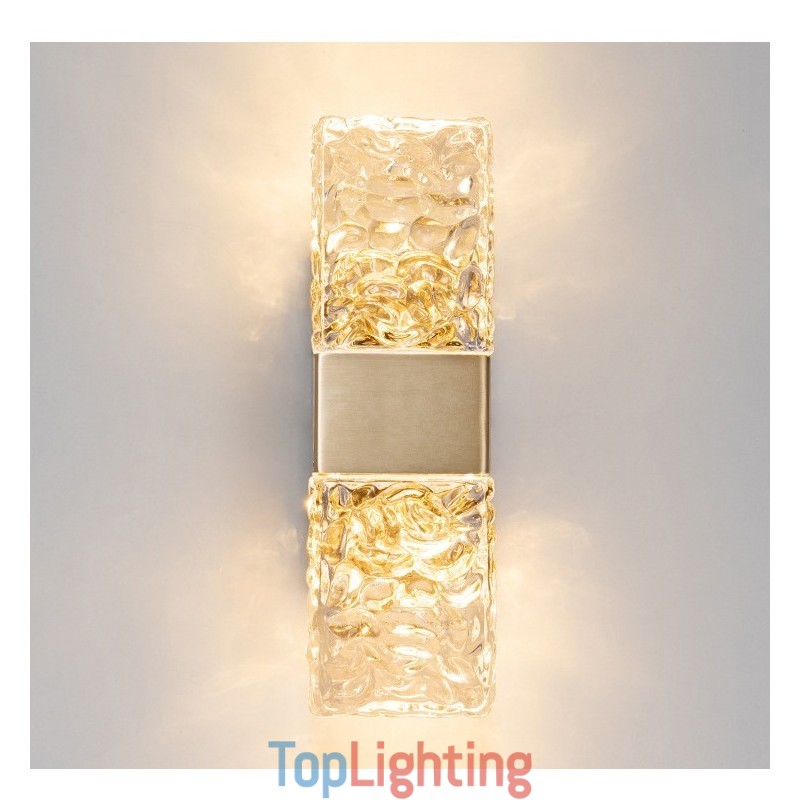 Modern Crystal Flush Mount Wall Light for Bedside Porch Aisle Living Room Bedroom Study
