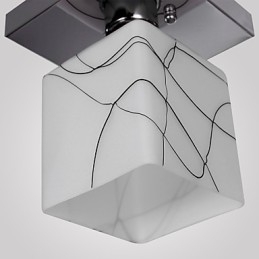 Modern Contemporary Mini Style Electroplated Metal Flush Mount