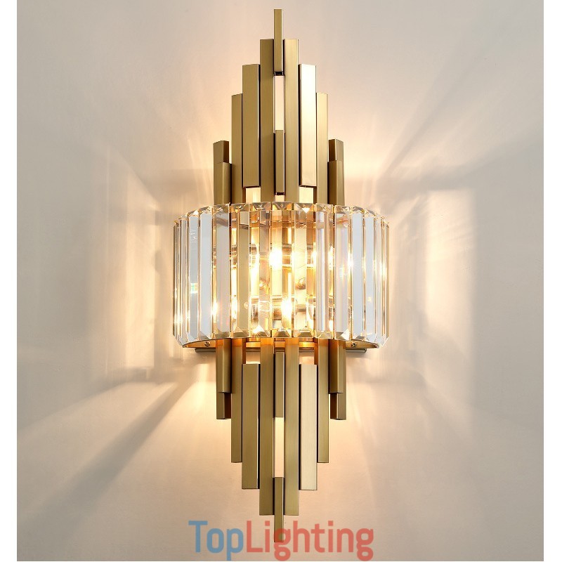 Postmodern Luxury Crystal Wall Light Living Room TV Background Wall Bedroom Bedside Wall Light