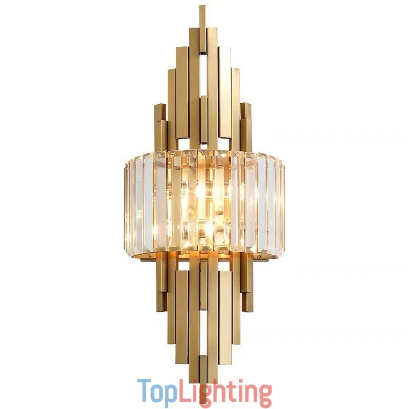Postmodern Luxury Crystal Wall Light Living Room TV Background Wall Bedroom Bedside Wall Light
