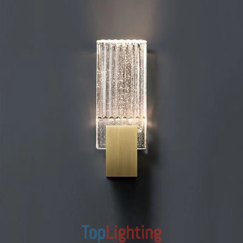 Postmodern Minimalist Living Room Crystal Wall Sconces American Art Bedside Bedroom Study Wall Sconces