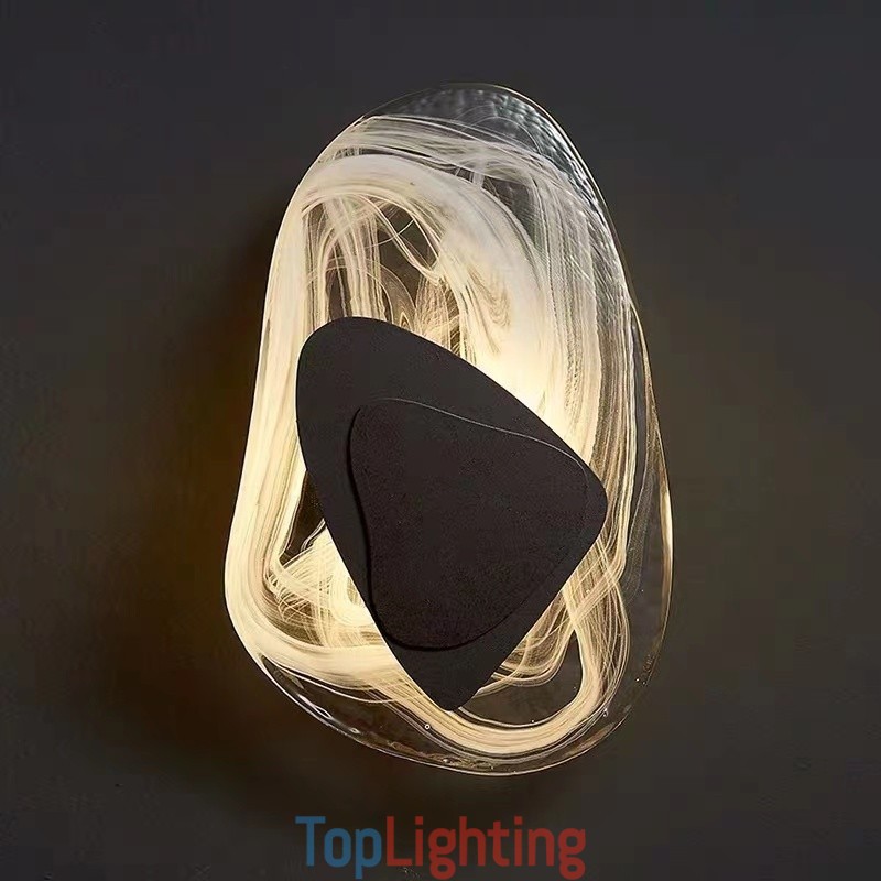 Nordic Crystal Wall Sconces Living Room Study Bedroom Bedside Aisle Living Room Background Wall Light