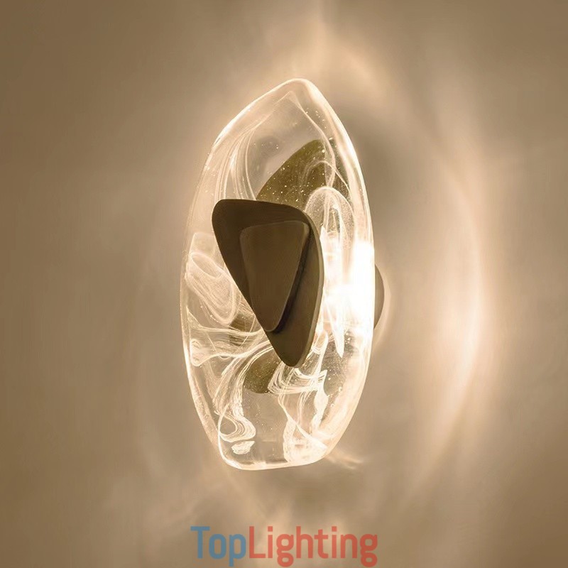 Nordic Crystal Wall Sconces Living Room Study Bedroom Bedside Aisle Living Room Background Wall Light