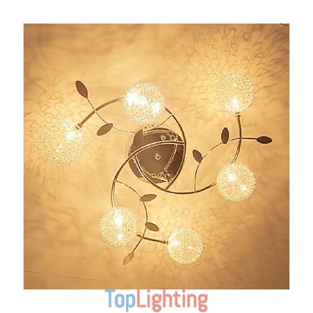 Modern Contemporary Crystal Electroplated Flush Mount Modern Contemporary Crystal Electroplated Flush Mount