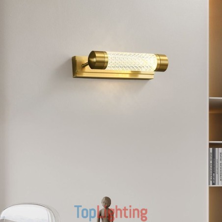 Wall Lamp Brass Acrylic Cylinder Mirror Front Light Wall Lamp Brass Acrylic Cylinder Mirror Front Light