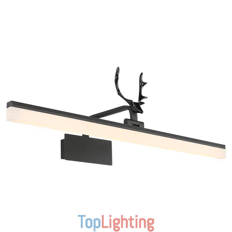 Antler Mirror Front Light Acrylic Wall Lamp Washroom Makeup Light Fixture