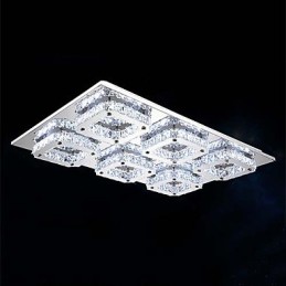 Modern Contemporary Electroplated Metal Flush Mount