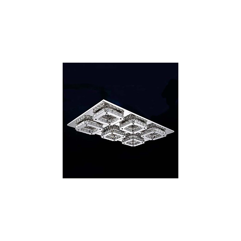 Modern Contemporary Electroplated Metal Flush Mount