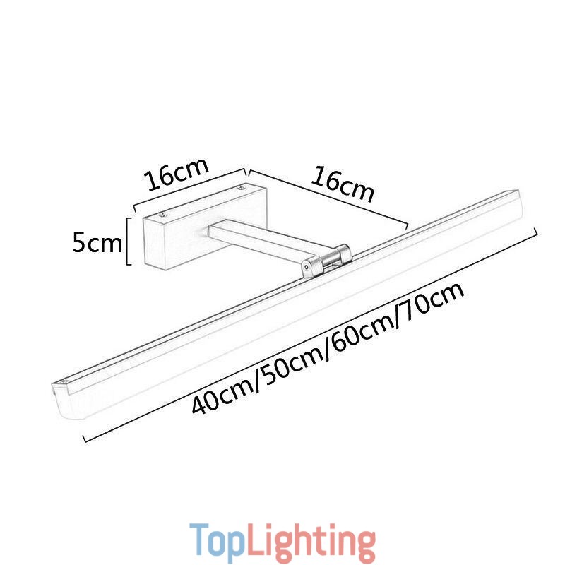 Sconce Lamp Modern Mirror Front Light Wall Lamp Washroom