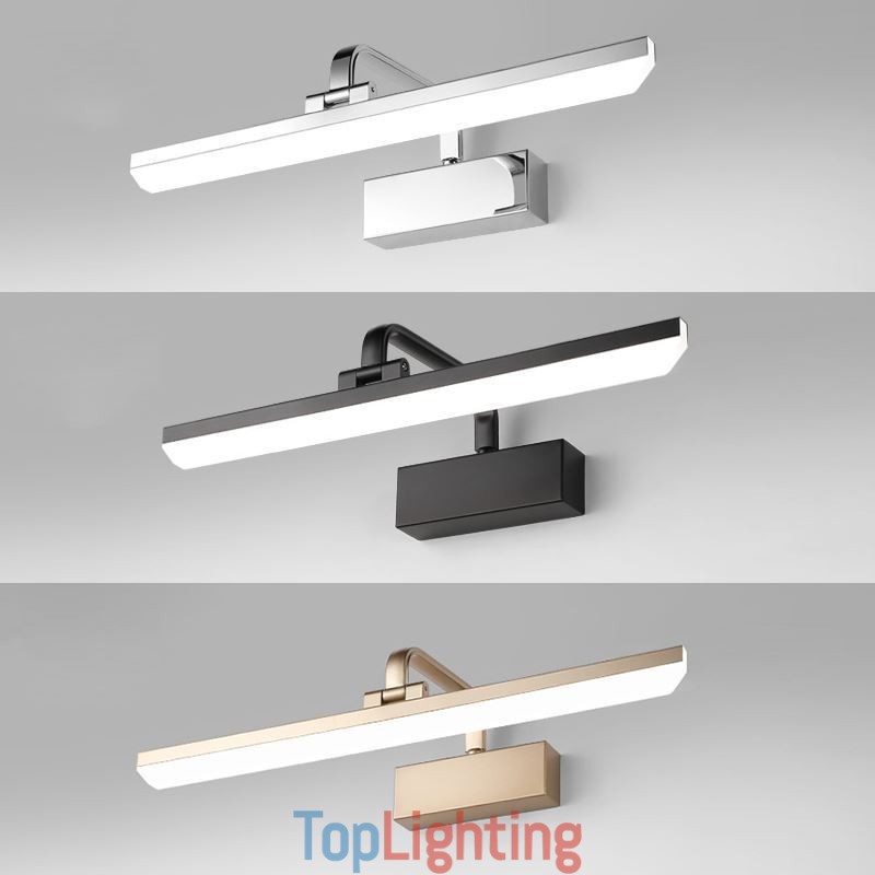 Modern Wall Lamp Mirror Front Light Angle Adjustable Washroom Makeup Light