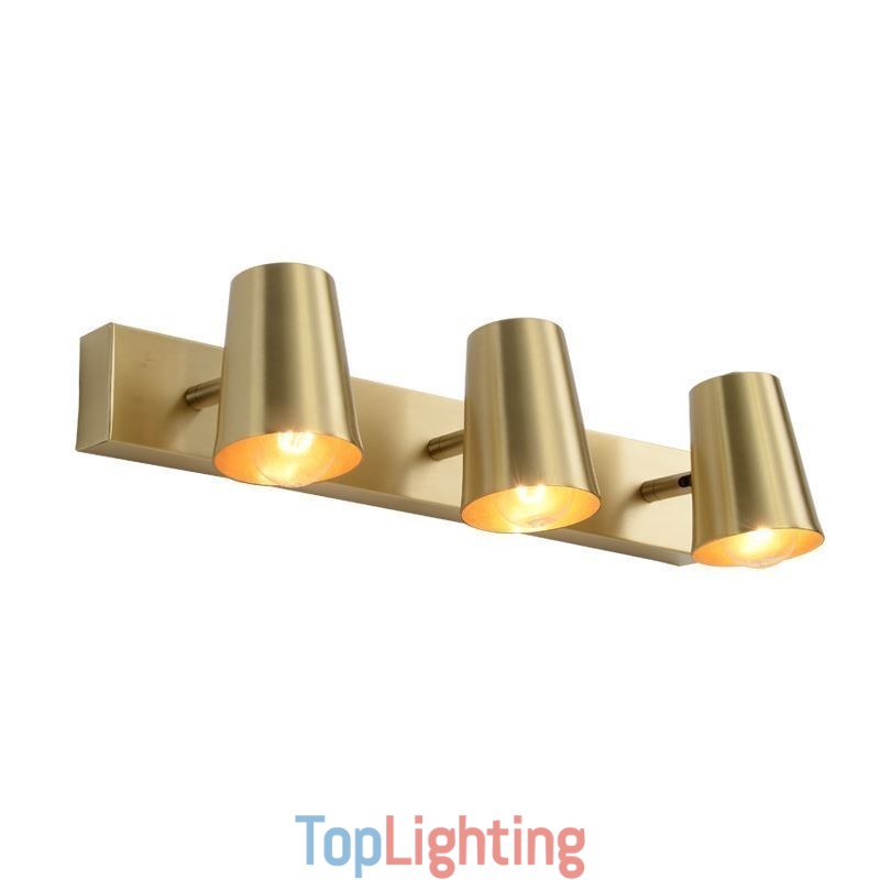 Nordic Brass Mirror Front Light Spot Wall Lamp