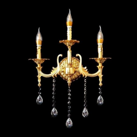 European Wall Lamp Luxurious Wall Sconce Crystal Drop Decoration Lamp Bedside Lighting European Wall Lamp Luxurious Wall Sconce Crystal Drop Decoration Lamp Bedside Lighting