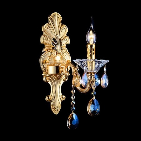 European Wall Lamp Luxurious Wall Sconce Crystal Drop Decoration Lamp Bedside Lighting European Wall Lamp Luxurious Wall Sconce Crystal Drop Decoration Lamp Bedside Lighting