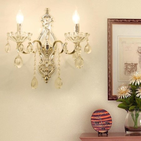 European Wall Lamp Crystal Wall Sconce Decoration Light Sconce Lighting European Wall Lamp Crystal Wall Sconce Decoration Light Sconce Lighting