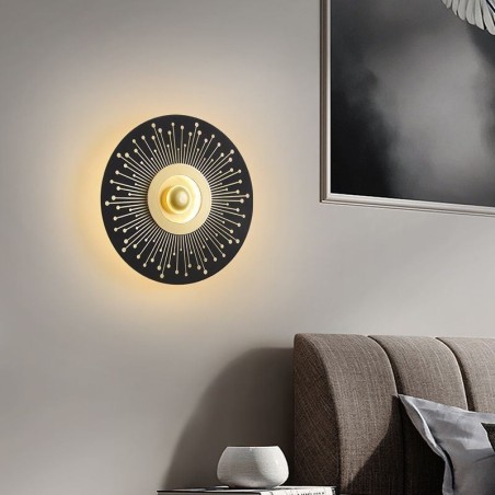 Wall Sconce Nordic Full Copper Hollow Round Wall Light Wall Sconce Nordic Full Copper Hollow Round Wall Light