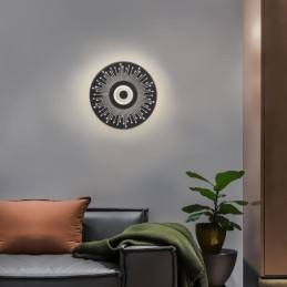 Wall Sconce Nordic Full Copper Hollow Round Wall Light