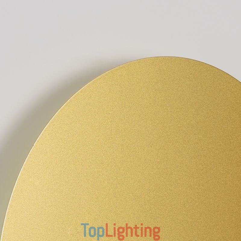 Nordic Wall Light Black Gold Round Full Copper Wall Sconce