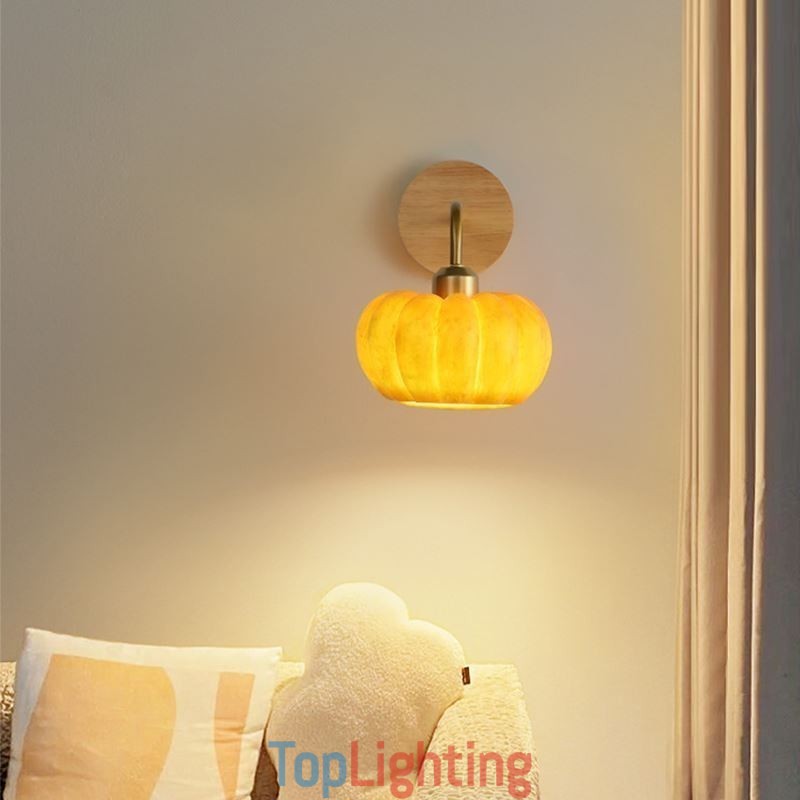 Pumpkin Wall Light Japanese Retro Wall Sconces Lamp