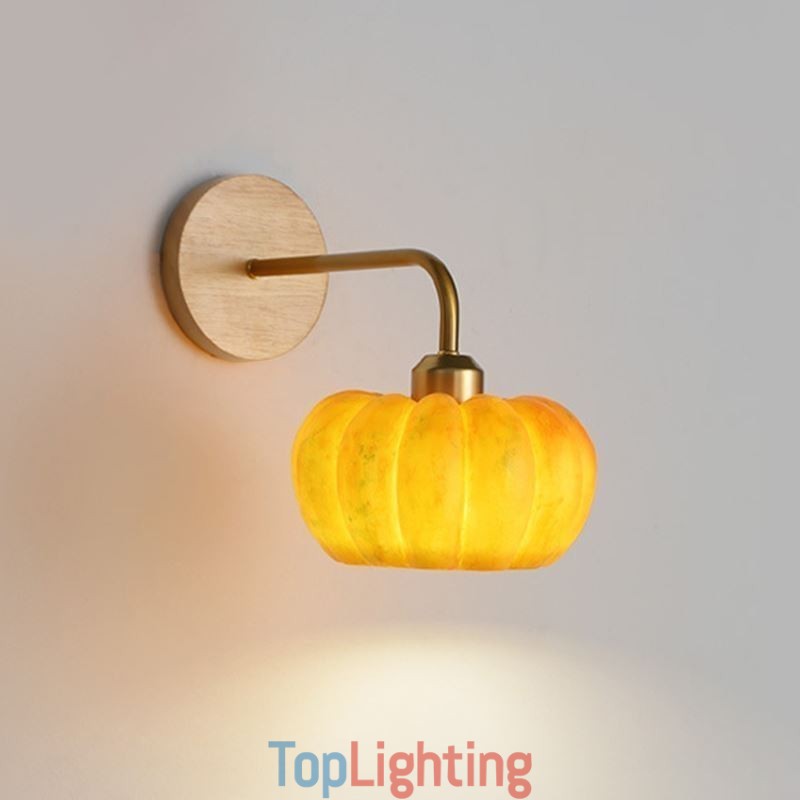 Pumpkin Wall Light Japanese Retro Wall Sconces Lamp