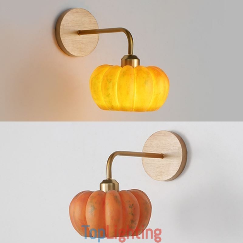 Pumpkin Wall Light Japanese Retro Wall Sconces Lamp