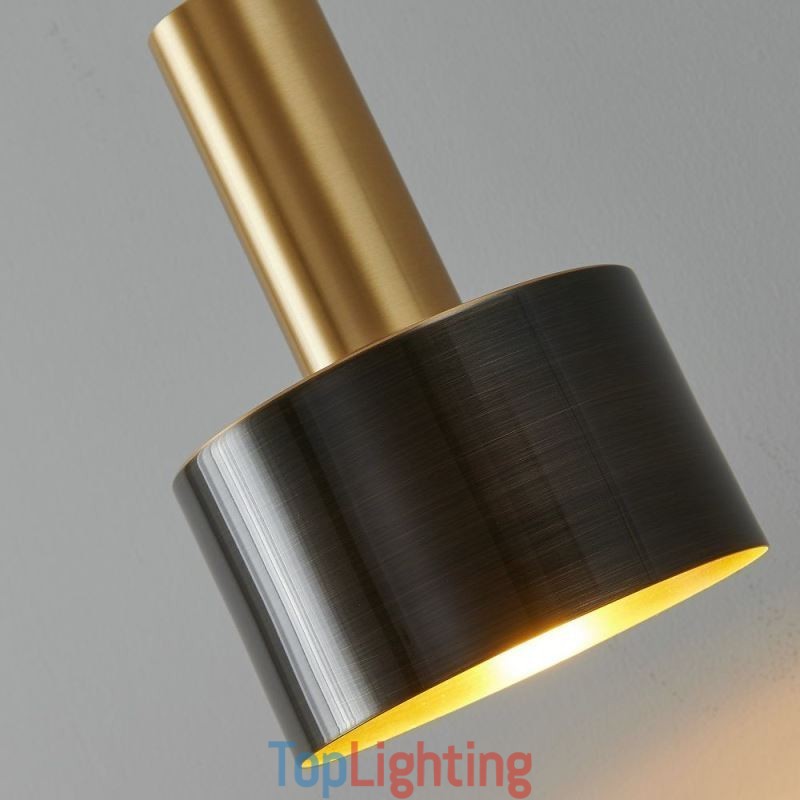 Modern Wall Light Black Gold Contrast Color Wall Sconce