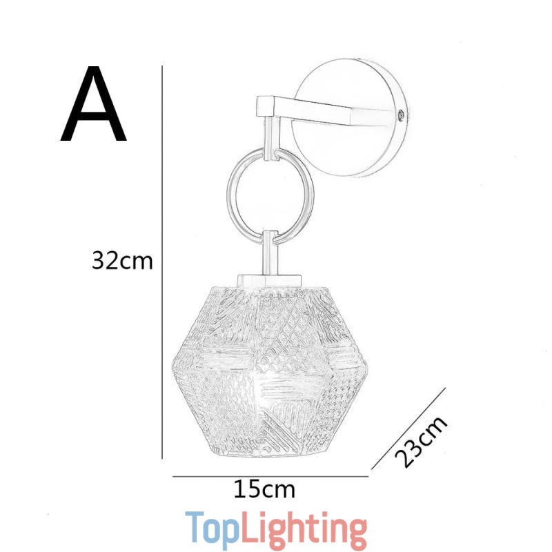 Modern Wall Light Creative Glass Wall Sconce Lamp