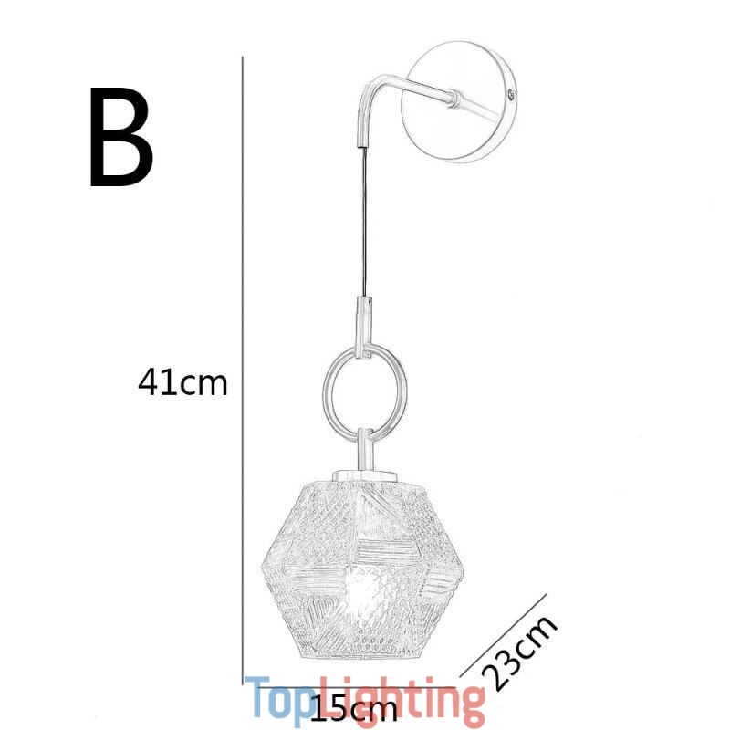 Modern Wall Light Creative Glass Wall Sconce Lamp