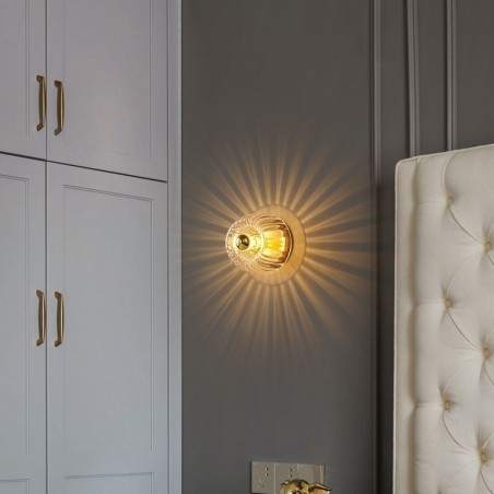 Modern Wall Lighting With Clear Glass Shade Brushed Wall Sconce Lighting Modern Wall Lighting With Clear Glass Shade Brushed Wall Sconce Lighting