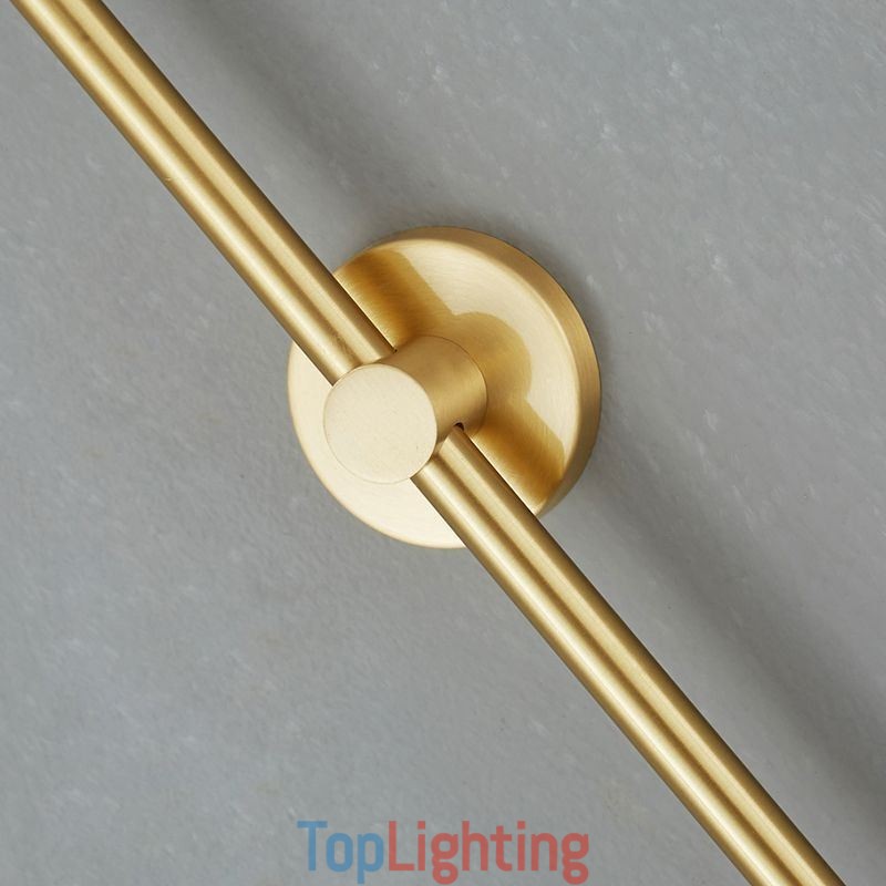 Modern Globe Wall Sconce Brushed Gold Glass Wall Light