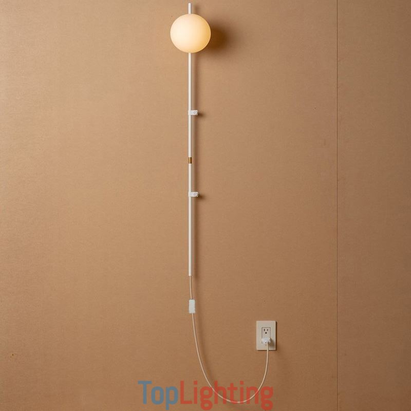 Globe Wall Sconce Lighting Mid Century Magic Bean Wall Lamp With Plug