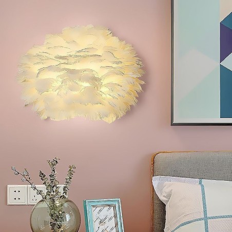 Creative Feather Wall Lamp Decorative Sconce Light Creative Feather Wall Lamp Decorative Sconce Light