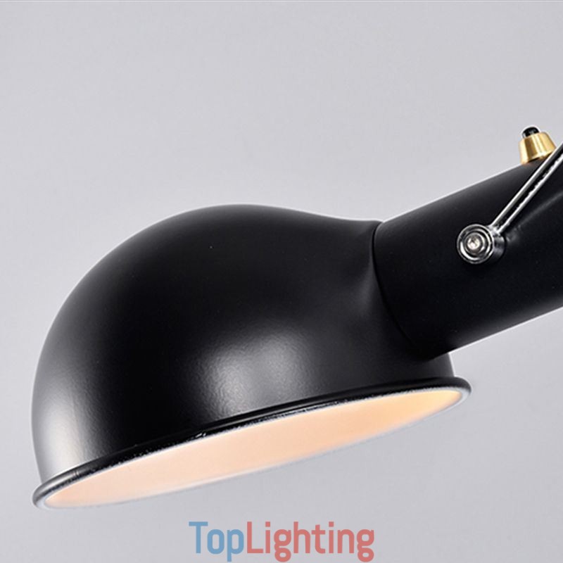 Single Rocker Arm Wall Light Bedside Reading Sconce Lamp